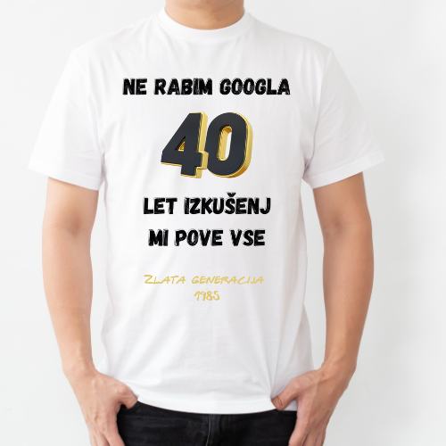 Majica "40 let google"